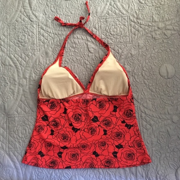 👙Anne Cole Collection red rose tankini size 12 - Picture 2 of 4